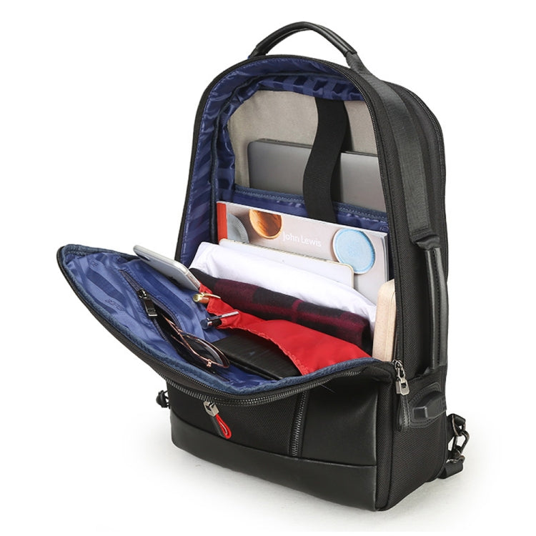Bopai 751-006641 Large Capacity Business Fashion Breathable Laptop Backpack with External USB Interface, Size: 30 x 15 x 44cm(Black) - free shipping - PMC Jewellery - Order now!