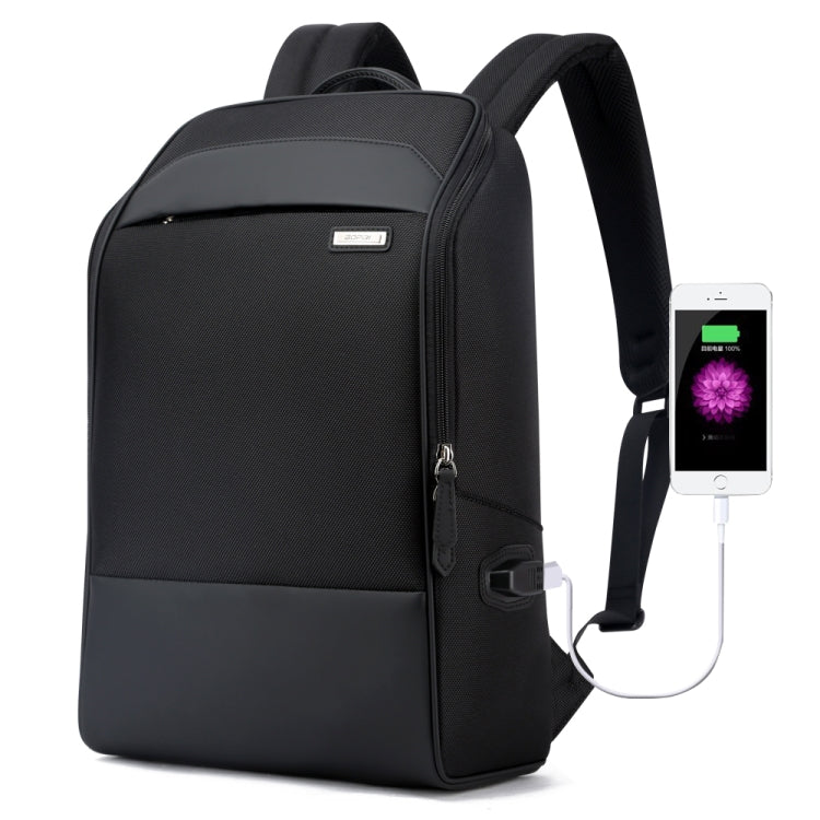 Bopai 751-006881 Business Anti-theft Waterproof Large Capacity Double Shoulder Bag,with USB Charging Port, Size: 30x14x44cm(Black) - free shipping - PMC Jewellery - Order now!