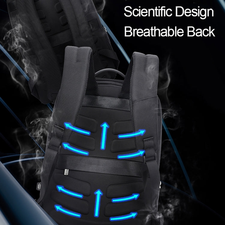 Bopai 751-006881 Business Anti-theft Waterproof Large Capacity Double Shoulder Bag,with USB Charging Port, Size: 30x14x44cm(Black) - free shipping - PMC Jewellery - Order now!