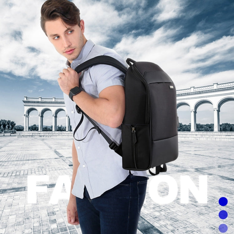 Bopai 751-006881 Business Anti-theft Waterproof Large Capacity Double Shoulder Bag,with USB Charging Port, Size: 30x14x44cm(Black) - free shipping - PMC Jewellery - Order now!