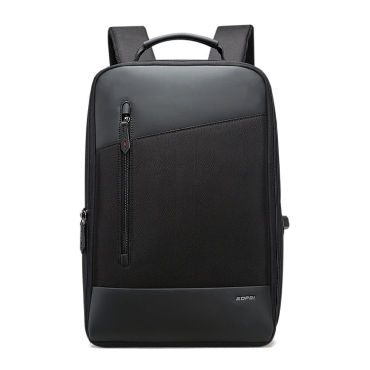 Bopai 851-009911 Business Anti-theft Waterproof Large Capacity Double Shoulder Bag,with USB Charging Port, Size: 30.5x13x45cm (Black) - free shipping - PMC Jewellery - Order now!