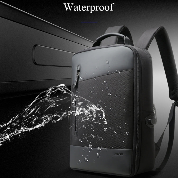 Bopai 851-009911 Business Anti-theft Waterproof Large Capacity Double Shoulder Bag,with USB Charging Port, Size: 30.5x13x45cm (Black) - free shipping - PMC Jewellery - Order now!
