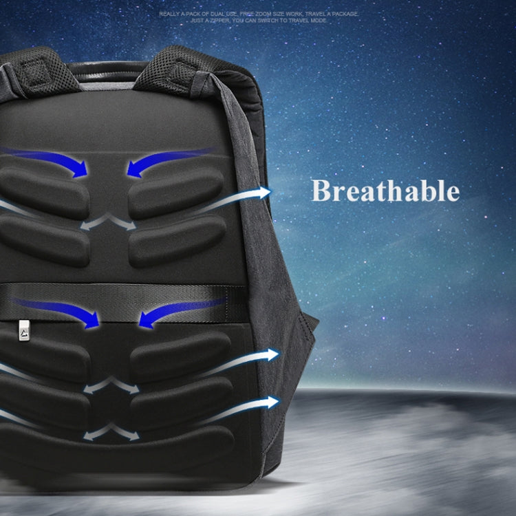 Bopai 851-010128 Business Anti-theft Waterproof Large Capacity Double Shoulder Bag,with USB Charging Port, Size: 34x19x43cm (Black) - free shipping - PMC Jewellery - Order now!