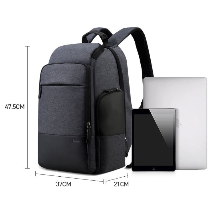 Bopai 851-014518 Business Waterproof Three-layer Large Capacity Double Shoulder Bag,with USB Charging Port, Size: 37x21x47.5cm (Black) - free shipping - PMC Jewellery - Order now!