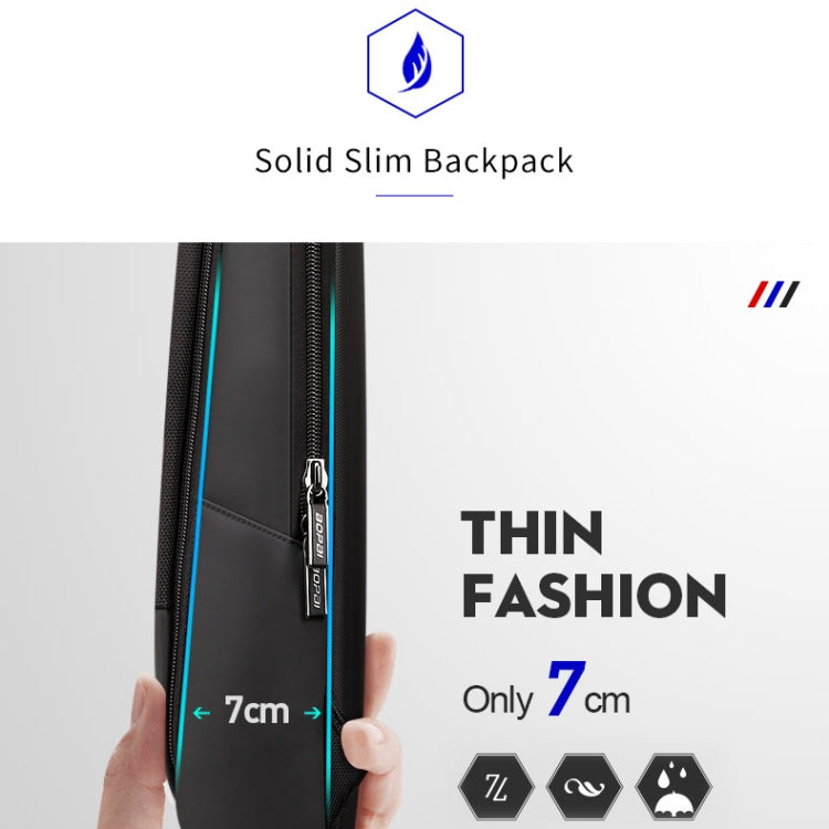 Bopai 851-023331 Ultrathin Anti-theft Waterproof Backpack Laptop Tablet Bag for 14 inch and Below(Black) - free shipping - PMC Jewellery - Order now!