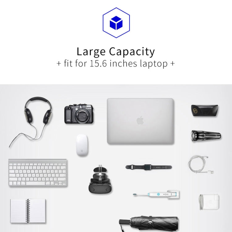 Bopai 851-023331 Ultrathin Anti-theft Waterproof Backpack Laptop Tablet Bag for 14 inch and Below(Black) - free shipping - PMC Jewellery - Order now!