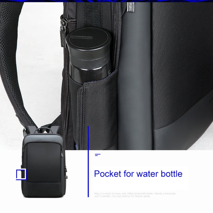 Bopai 61-07311 Large Capacity Anti-theft Waterproof Backpack Laptop Tablet Bag for 15.6 inch and Below, External  USB Charging Port(Black) - free shipping - PMC Jewellery - Order now!