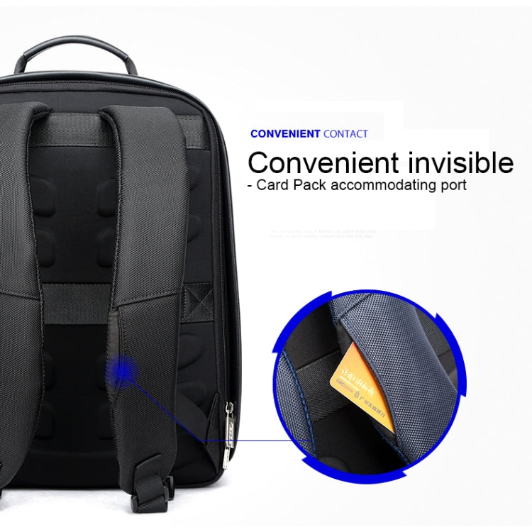 Bopai 751-006431 Business Waterproof Anti-theft Large Capacity Double Shoulder Bag,with USB Charging Port, Size: 27x16.5x40cm (Black) - free shipping - PMC Jewellery - Order now!