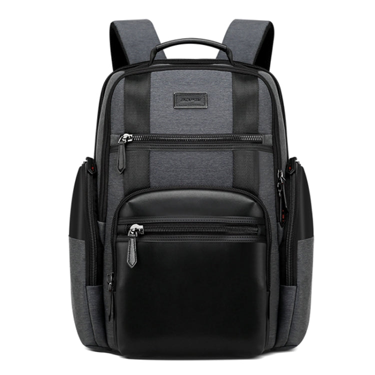 Bopai 851-014318 Fashion Outdoor Breathable Waterproof Anti-theft Three-layer Large Capacity Double Shoulder Bag,with USB Charging Port, Size: 31x17x44cm(Grey) - free shipping - PMC Jewellery - Order now!