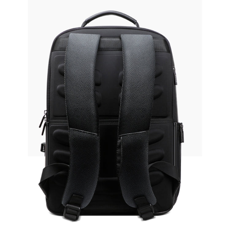Bopai 851-023911 Top-grain Leather Business Breathable Anti-theft Man Backpack, Size: 28x18x42cm(Black) - free shipping - PMC Jewellery - Order now!