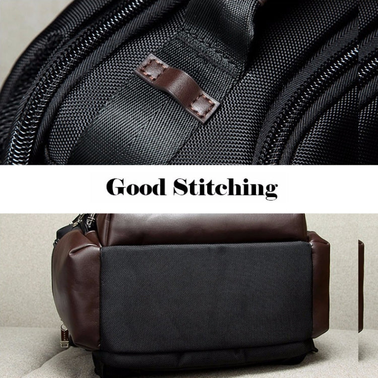 Bopai 11-85301 15.6 inch Large Capacity Multi-layer Zipper Bag Design Breathable Laptop Backpack, Size: 35 x 20 x 43cm(Black) - free shipping - PMC Jewellery - Order now!