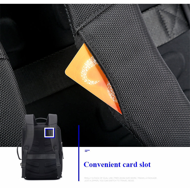 Bopai 751-006551 Large Capacity Business Casual Breathable Laptop Backpack with External USB Interface, Size: 30 x 12 x 44cm(Black) - free shipping - PMC Jewellery - Order now!