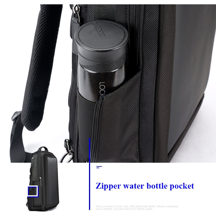 Bopai 751-006551 Large Capacity Business Casual Breathable Laptop Backpack with External USB Interface, Size: 30 x 12 x 44cm(Black) - free shipping - PMC Jewellery - Order now!