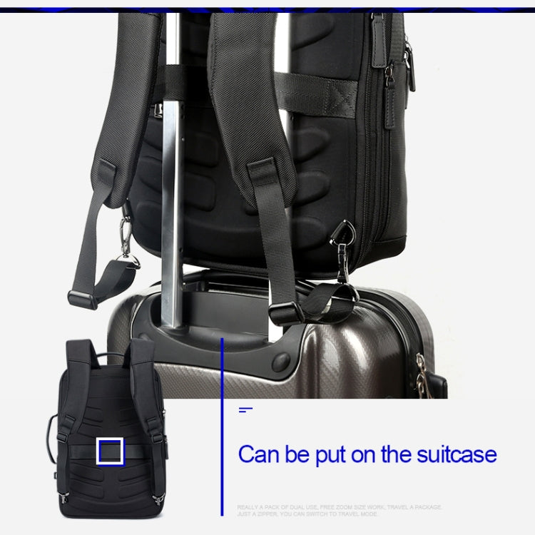 Bopai 751-006561 Large Capacity Business Casual Breathable Laptop Backpack with External USB Interface, Size: 29 x 16 x 44cm(Black) - free shipping - PMC Jewellery - Order now!