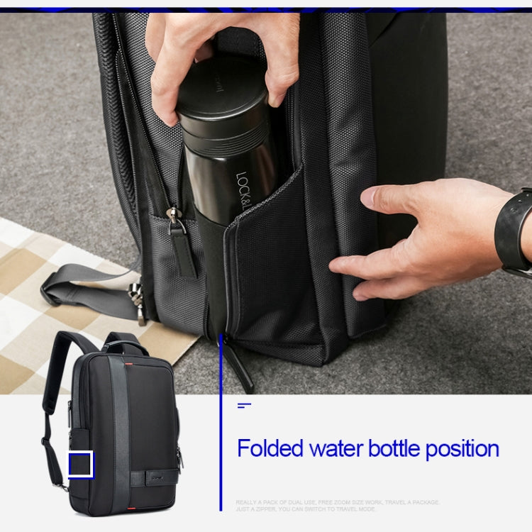 Bopai 751-006561 Large Capacity Business Casual Breathable Laptop Backpack with External USB Interface, Size: 29 x 16 x 44cm(Black) - free shipping - PMC Jewellery - Order now!