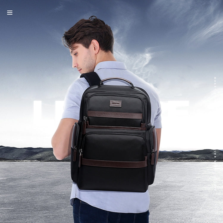 Bopai 751-007301 Business Anti-theft Waterproof Large Capacity Double Shoulder Bag,with USB Charging Port, Size: 28x19x42cm(Black) - free shipping - PMC Jewellery - Order now!