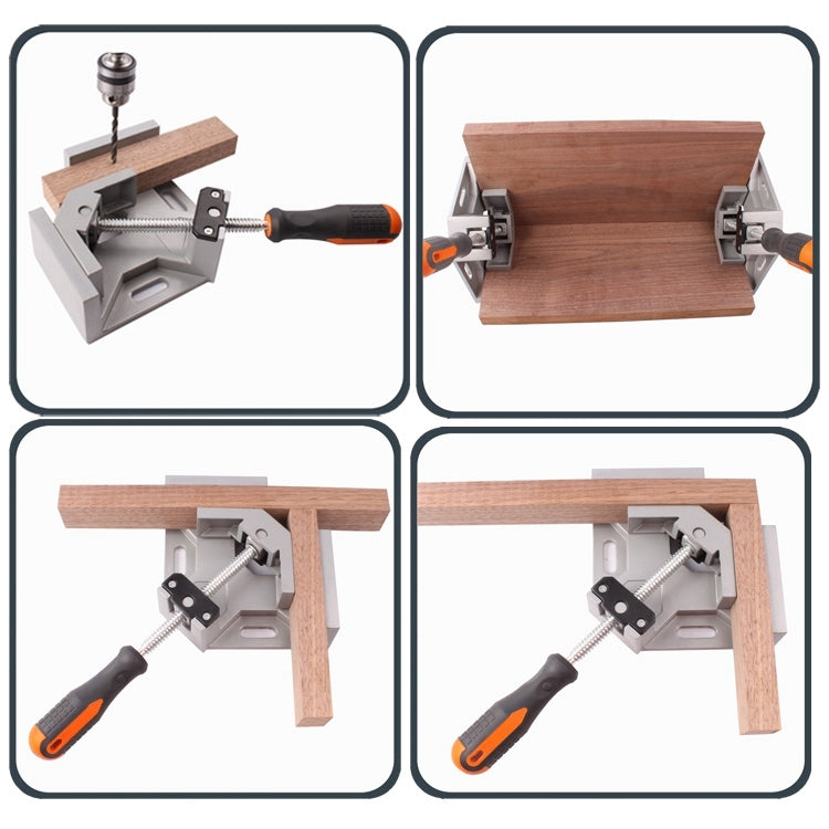 Aluminum Single Handle 90 Degree Right Angle Clamp Angle Clamp Woodworking Frame Clip Right Angle Folder Tool - Clamps by PMC TechLife | Online Shopping South Africa | PMC TechLife | Buy Now Pay Later Mobicred