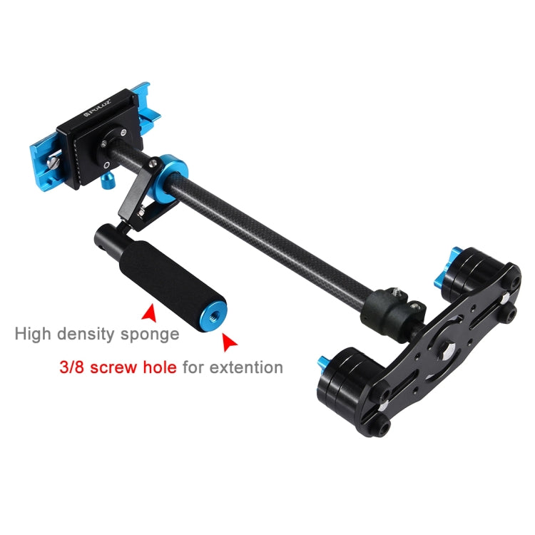 PULUZ 38.5-61cm Carbon Fibre Handheld Stabilizer for DSLR & DV Digital Video & Cameras, Load Range: 0.5-3kg(Blue) - free shipping - PMC TechLife - Order now!