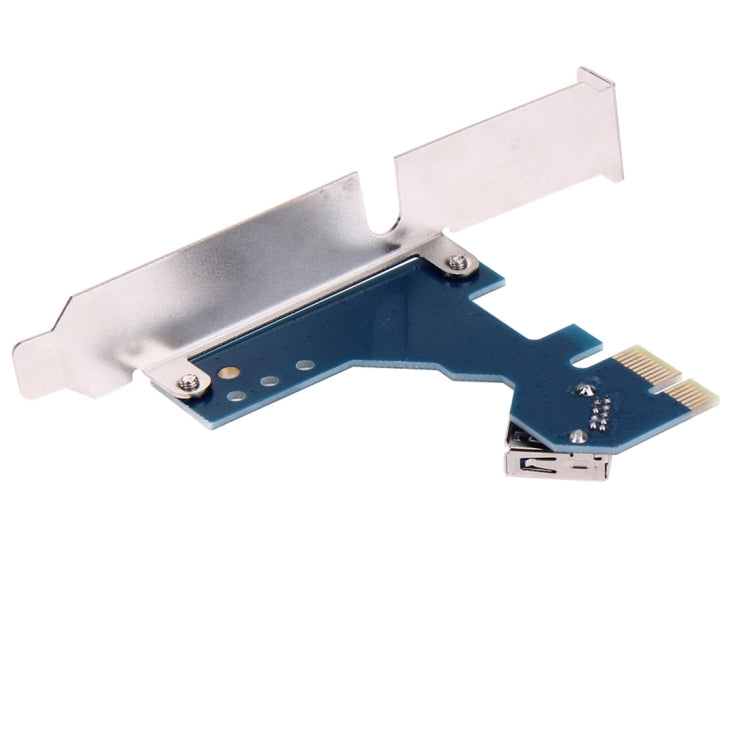 PCI-E 1 to 3 PCI Express 1 Slots Riser Card 3 PCI-E Slot Adapter PCI-E Port Multiplier Card with 60cm USB Cable(Blue) - free shipping - PMC Jewellery - Order now!