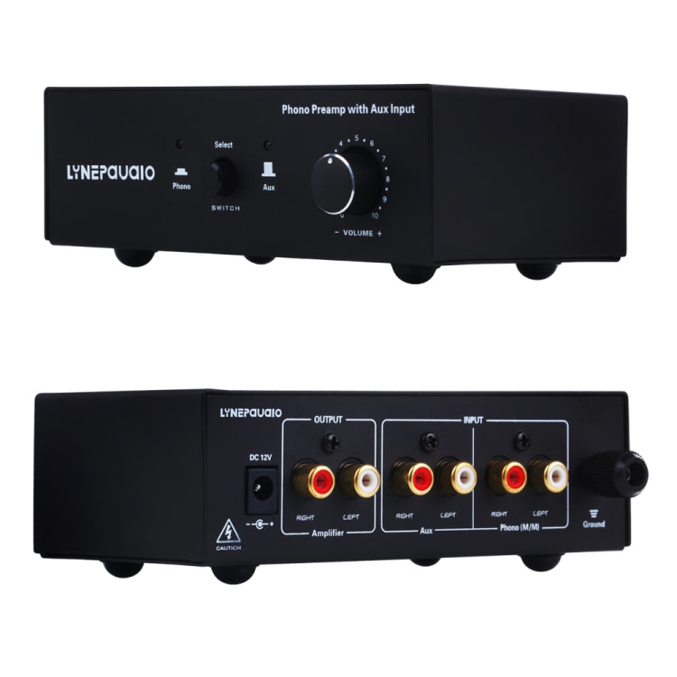 B855 LINEPAUDIO Phone Prephonograph Signal Amplifier with Auxiliary Input and Volume Control (Black) -  by PMC TechLife | Online Shopping South Africa | PMC TechLife | Buy Now Pay Later Mobicred