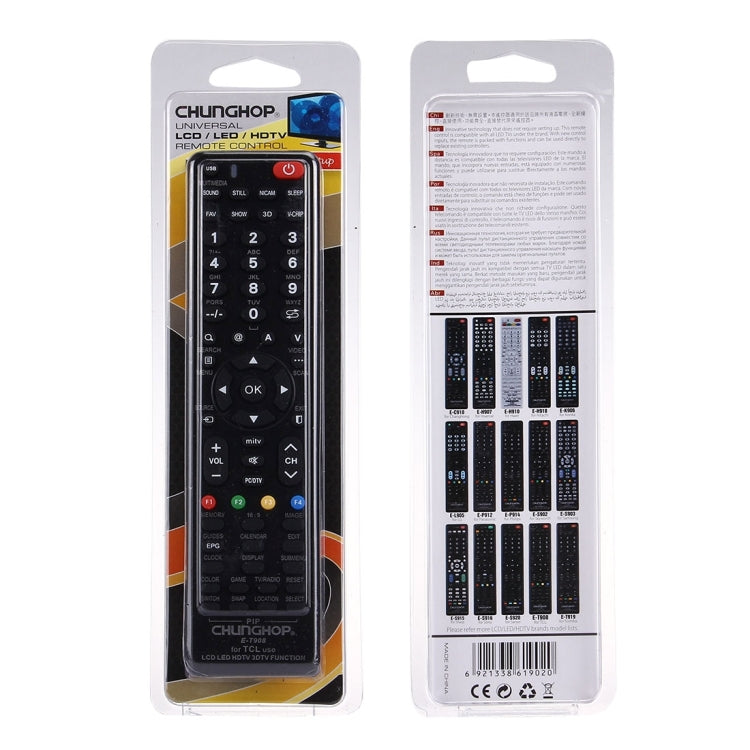 CHUNGHOP E-T908 Universal Remote Controller for TCL LED TV / LCD TV / HDTV / 3DTV - TV by CHUNGHOP | Online Shopping South Africa | PMc TechLife | Buy Now Pay Later Mobicred