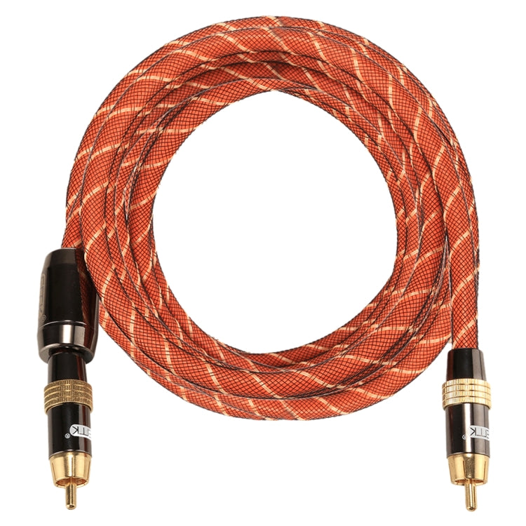 EMK TZ/A 3m OD8.0mm Gold Plated Metal Head RCA to RCA Plug Digital Coaxial Interconnect Cable Audio / Video RCA Cable - free shipping - PMC Jewellery - Order now!