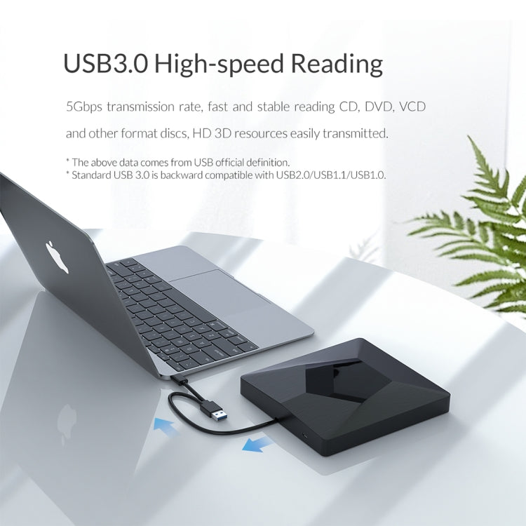 ORICO DVD-XD007 Portable USB 3.0 Interface External CD DVD Optical Drive CD/DVD-RW Recorder - free shipping - PMC Jewellery - Order now!