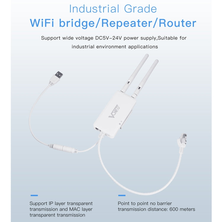 VONETS VAP11S 2.4G Mini Wireless Bridge 300Mbps WiFi Repeater with 2 Antennas - free shipping - PMC Jewellery - Order now!