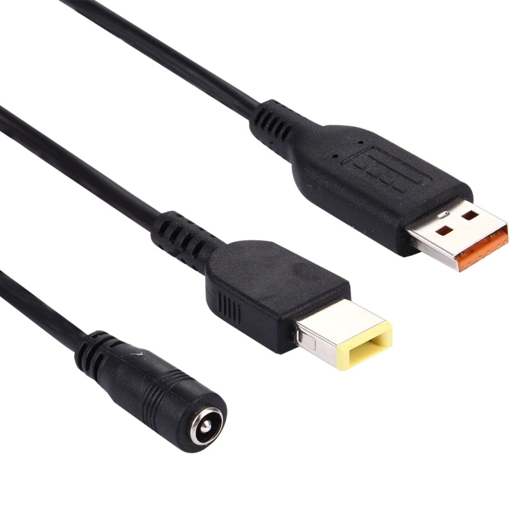 5.5x2.1mm Female to Lenovo YOGA 3 & Big Square (First Generation) Male Interfaces Power Adapter Cable for Lenovo Laptop Notebook, Length: about 30cm - For Lenovo by PMC TechLife | Online Shopping South Africa | PMC TechLife | Buy Now Pay Later Mobicred