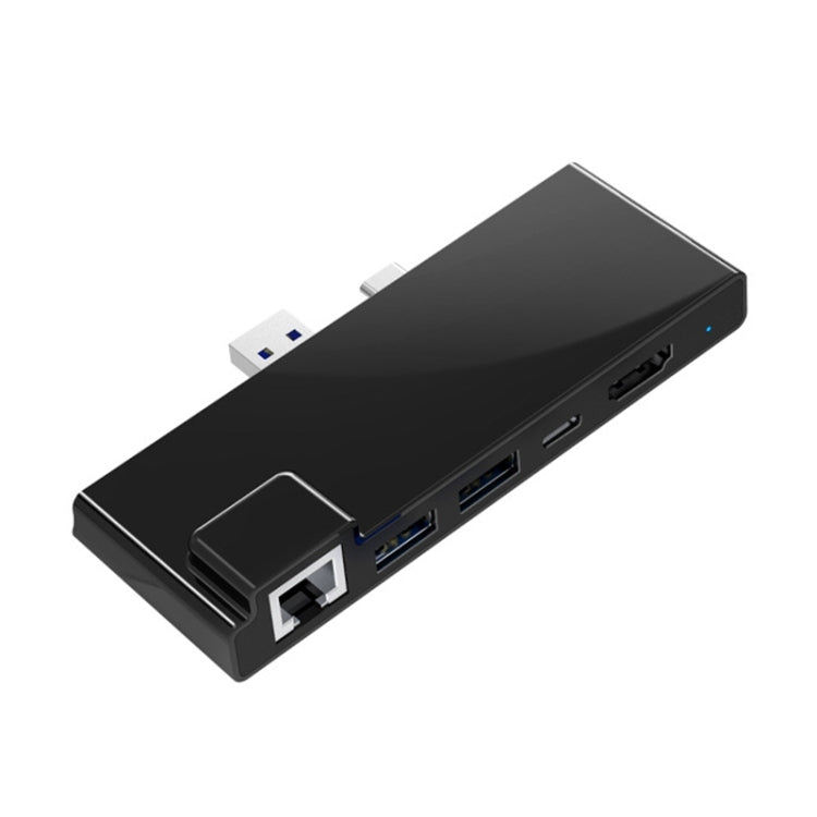 Rocketek SH869 100M RJ45 + HDMI + USB 3.0 x 2 + Type-C x 2 HUB Adapter - free shipping - PMC Jewellery - Order now!