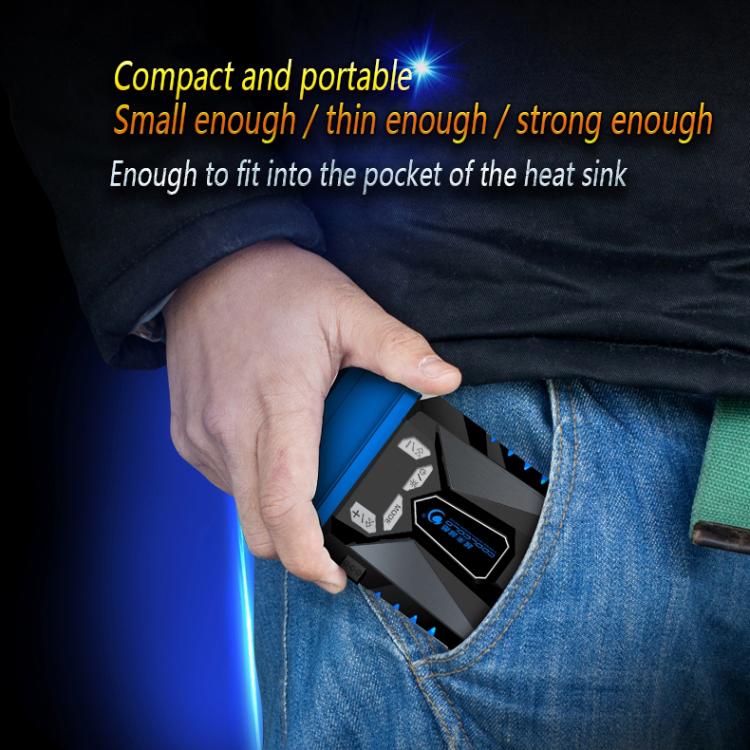 Ice Troll 5 COOLCOLD Portable Laptop Cooling Fan Air Cooler Speed Adjustable High Performance Notebook Fan Cooler Controller, AC 220V(Black) - free shipping - PMC Jewellery - Order now!