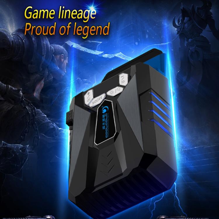 Ice Troll 5 COOLCOLD Portable Laptop Cooling Fan Air Cooler Speed Adjustable High Performance Notebook Fan Cooler Controller, AC 220V(Black) - free shipping - PMC Jewellery - Order now!