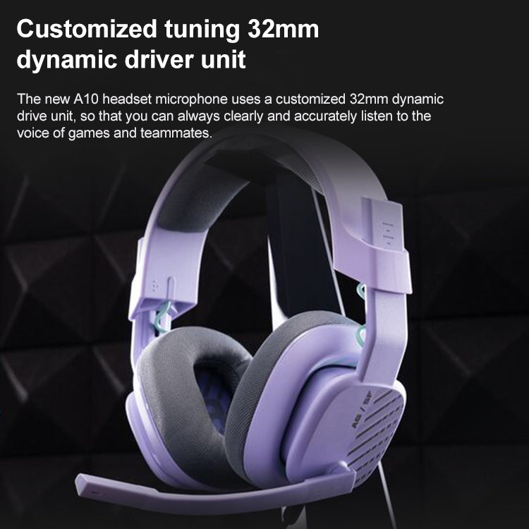 Logitech Astro A10 Gen 2 Wired Headset Over-ear Gaming Headphones (Purple) - free shipping - PMC Jewellery - Order now!