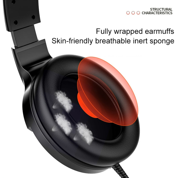 YINDIAO Q2 Head-mounted Wired Gaming Headset with Microphone, Version: Single USB Sound Card(White) - free shipping - PMC Jewellery - Order now!