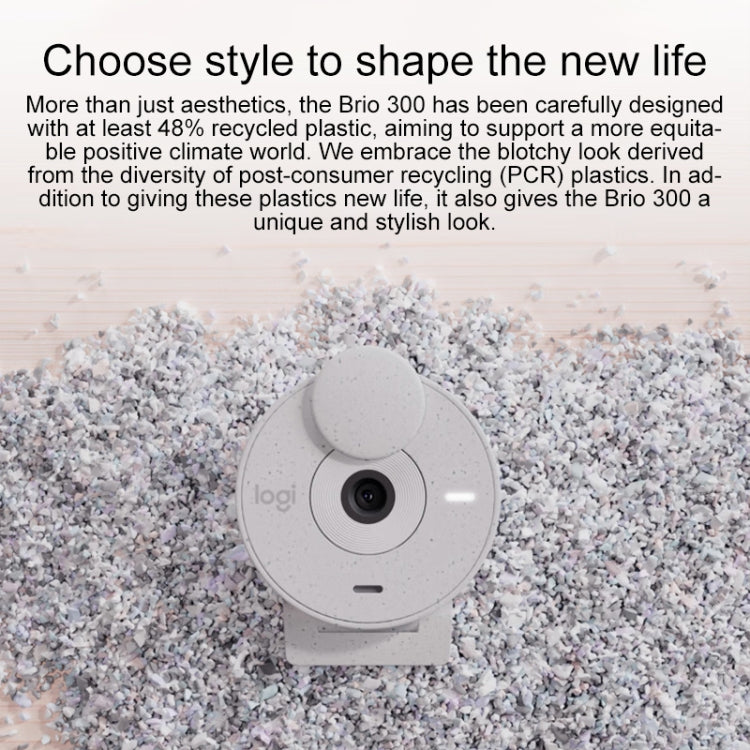 Logitech Brio 300 2MP 1080P Full HD IP Camera with Noise Reduction Microphone (Black) - free shipping - PMC Jewellery - Order now!