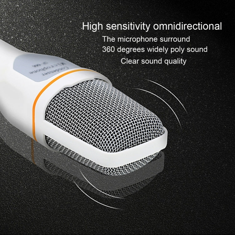 Yanmai SF666 Professional Condenser Sound Recording Microphone with Tripod Holder, Cable Length: 1.3m, Compatible with PC and Mac for Live Broadcast Show, KTV, etc.(Gold) - Microphone by Yanmai | Online Shopping South Africa | PMC TechLife | Buy Now Pay Later Mobicred