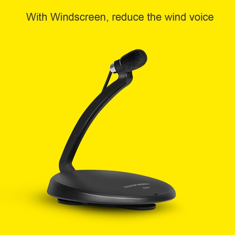 Yanmai SF-911B USB 2.0 Professional Condenser Sound Recording Microphone with Base Holder, Cable Length: 1.5m, Compatible with PC and Mac for Live Broadcast Show, KTV, etc.(Black) - Microphone by Yanmai | Online Shopping South Africa | PMC TechLife | Buy Now Pay Later Mobicred