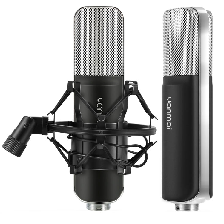 Yanmai Q8 Professional Game Condenser Sound Recording Microphone with Holder, Compatible with PC and Mac for  Live Broadcast Show, KTV, etc.(Black) - Microphone by Yanmai | Online Shopping South Africa | PMC TechLife | Buy Now Pay Later Mobicred