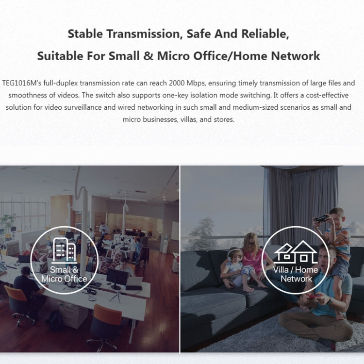 Tenda TEG1016M Desktop Metal 16-Port Gigabit Ethernet Switch Fast Establish High-Speed Network - free shipping - PMC Jewellery - Order now!