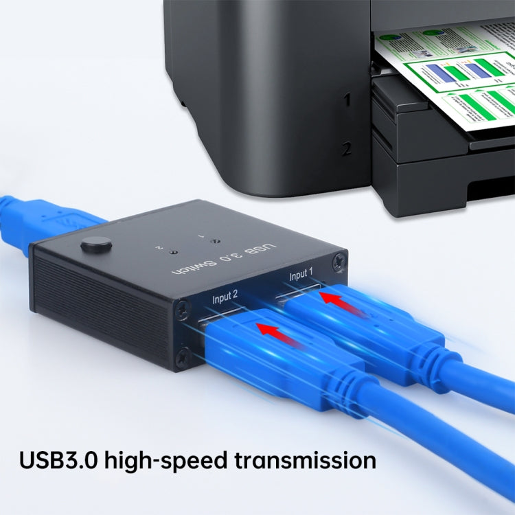 AM-U301 2 Input 1 Output USB 3.0 Switch - USB 3.0 HUB by PMC Jewellery | Online Shopping South Africa | PMC Jewellery | Buy Now Pay Later Mobicred