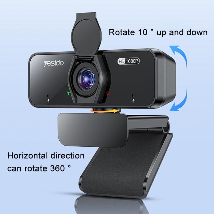 Yesido KM13 1080P 2.0MP USB Webcam, Cable Length 1.5m - free shipping - PMC Jewellery - Order now!
