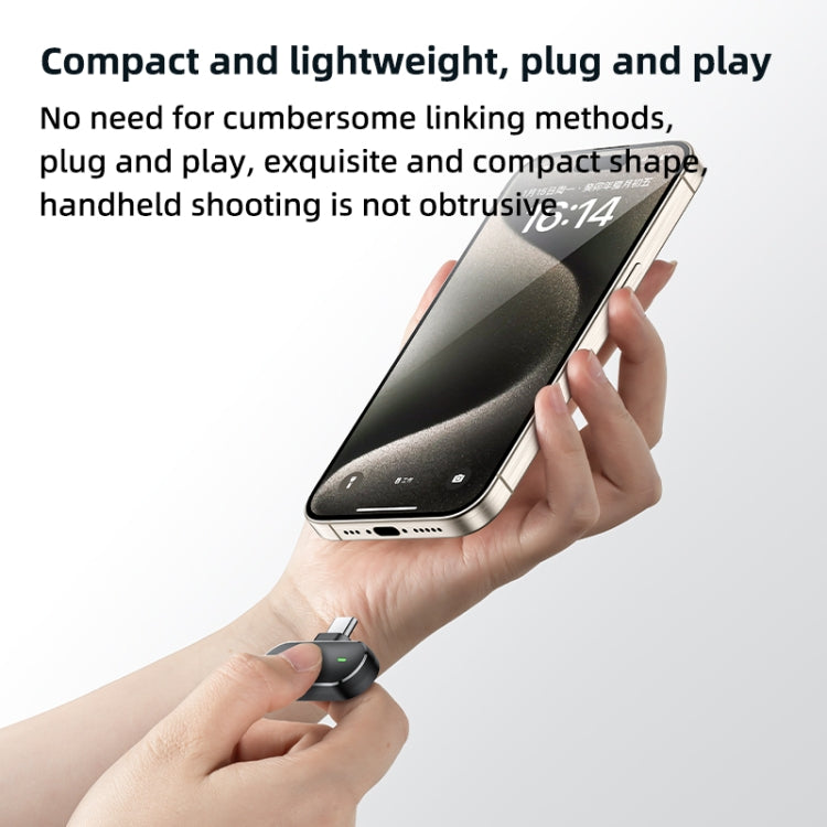 YESIDO KR17 2 in 1 Wireless Lavalier Microphone Type-C Receiver with Charging Box - Microphone by Yesido | Online Shopping South Africa | PMC TechLife | Buy Now Pay Later Mobicred