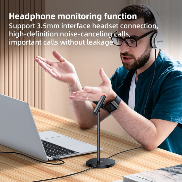 YESIDO KR18 360 Degree Omnidirectional Desktop Noise USB Canceling Microphone - Microphone by Yesido | Online Shopping South Africa | PMC TechLife | Buy Now Pay Later Mobicred