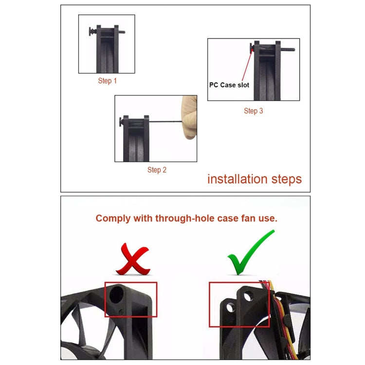 60 PCS 40mm Anti Vibration Soft Damping Nail Rubber Silicone Computer Fan Screw (Blue) - Fan Cooling by PMC Jewellery | Online Shopping South Africa | PMC Jewellery | Buy Now Pay Later Mobicred