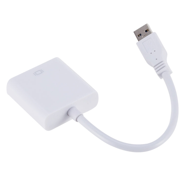 External Graphics Card Converter Cable USB3.0 to VGA, Resolution: 720P(White) - Converter by PMC TechLife | Online Shopping South Africa | PMC TechLife | Buy Now Pay Later Mobicred