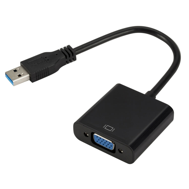 External Graphics Card Converter Cable USB3.0 to VGA, Resolution: 1080P(Black) - Converter by PMC TechLife | Online Shopping South Africa | PMC TechLife | Buy Now Pay Later Mobicred