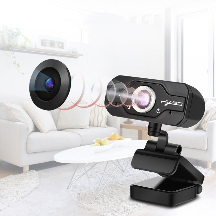 HXSJ S50 30fps 100 Megapixel 720P HD Webcam for Desktop / Laptop / Smart TV, with 10m Sound Absorbing Microphone, Cable Length: 1.4m - free shipping - PMC Jewellery - Order now!