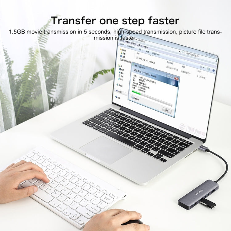 Lenovo C04 4 In 1 Type-C / USB-C to USB-C Converter Splitter Hub - free shipping - PMC Jewellery - Order now!