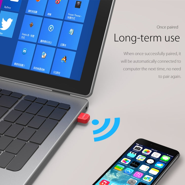 ORICO BTA-403 3Mbps Transfer Speed USB Bluetooth 4.0 Adapter(Red) - Bluetooth Dongle by ORICO | Online Shopping South Africa | PMC TechLife | Buy Now Pay Later Mobicred