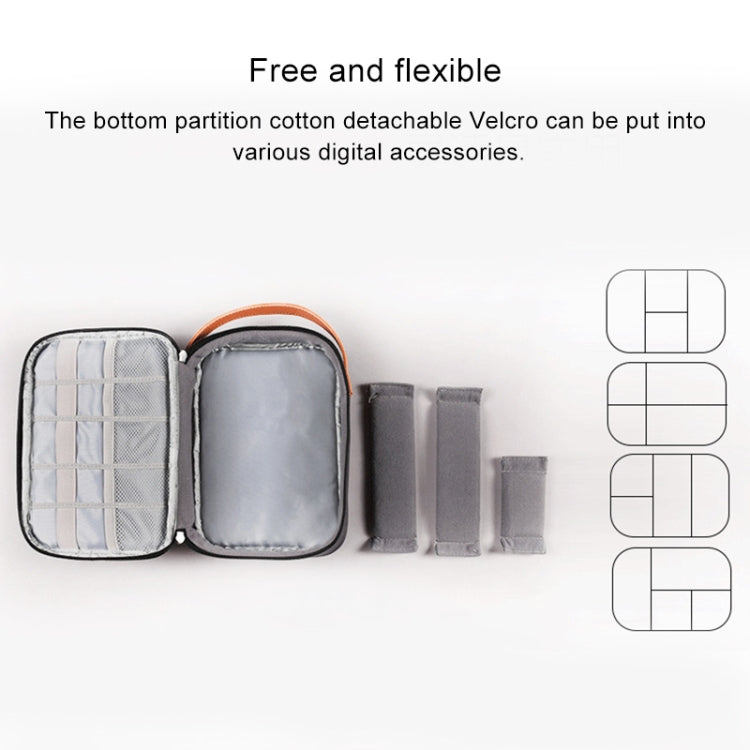 Multi-function Headphone Charger Data Cable Storage Bag, Ultra Fiber Portable Power Pack, Size: L, 16.5x6x23.5cm(Blue) - Other by PMC TechLife | Online Shopping South Africa | PMC TechLife | Buy Now Pay Later Mobicred